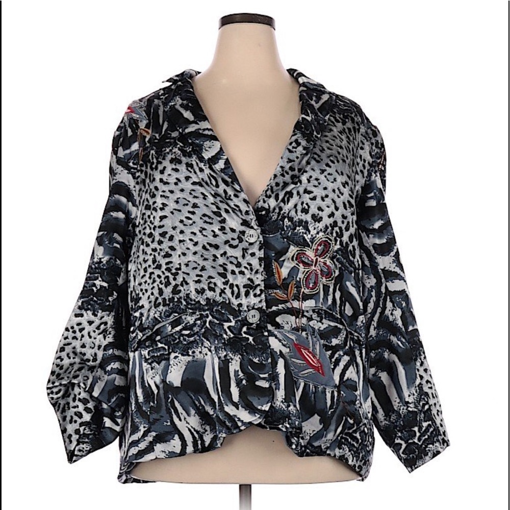 Animal print jacket